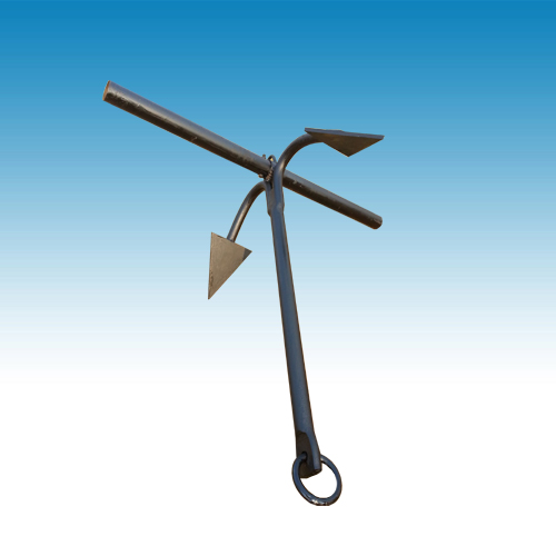 Black paint two claw anchor